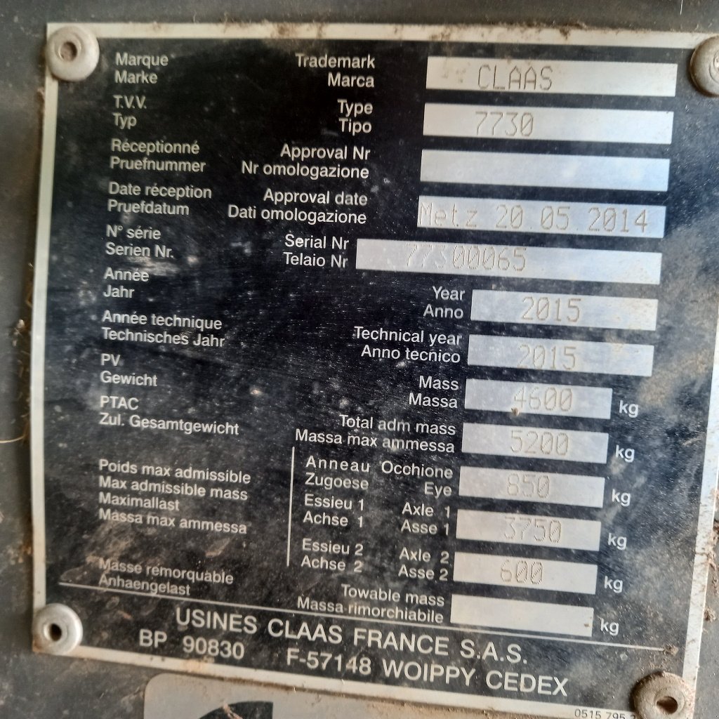 Großpackenpresse типа CLAAS QUADRANT 4000, Gebrauchtmaschine в Calmont (Фотография 7)