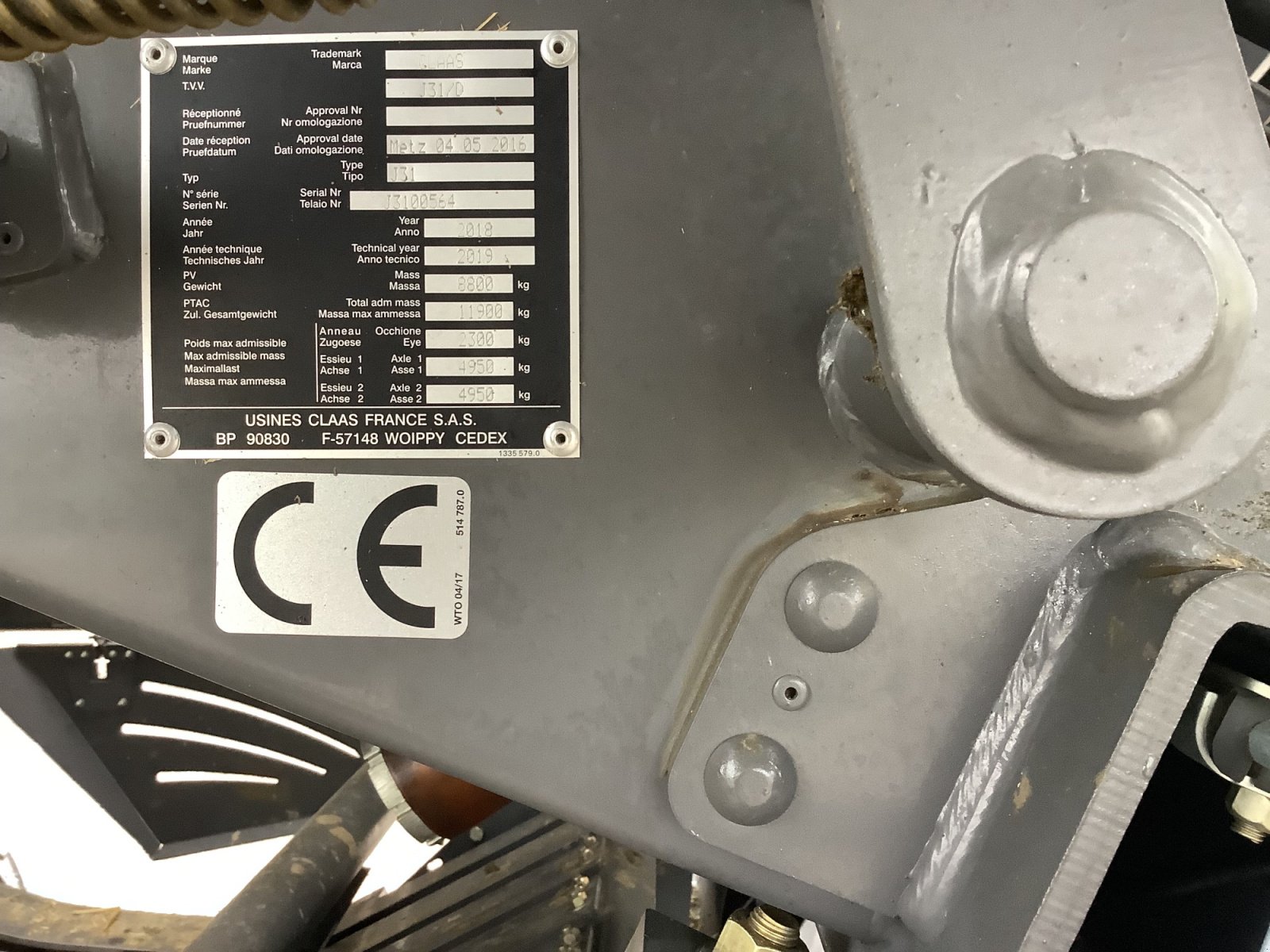 Großpackenpresse типа CLAAS Quadrant 5200 FC, Gebrauchtmaschine в Altfraunhofen (Фотография 12)