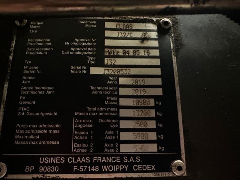 Großpackenpresse a típus CLAAS QUADRANT 5300, Gebrauchtmaschine ekkor: PONTIVY (Kép 10)