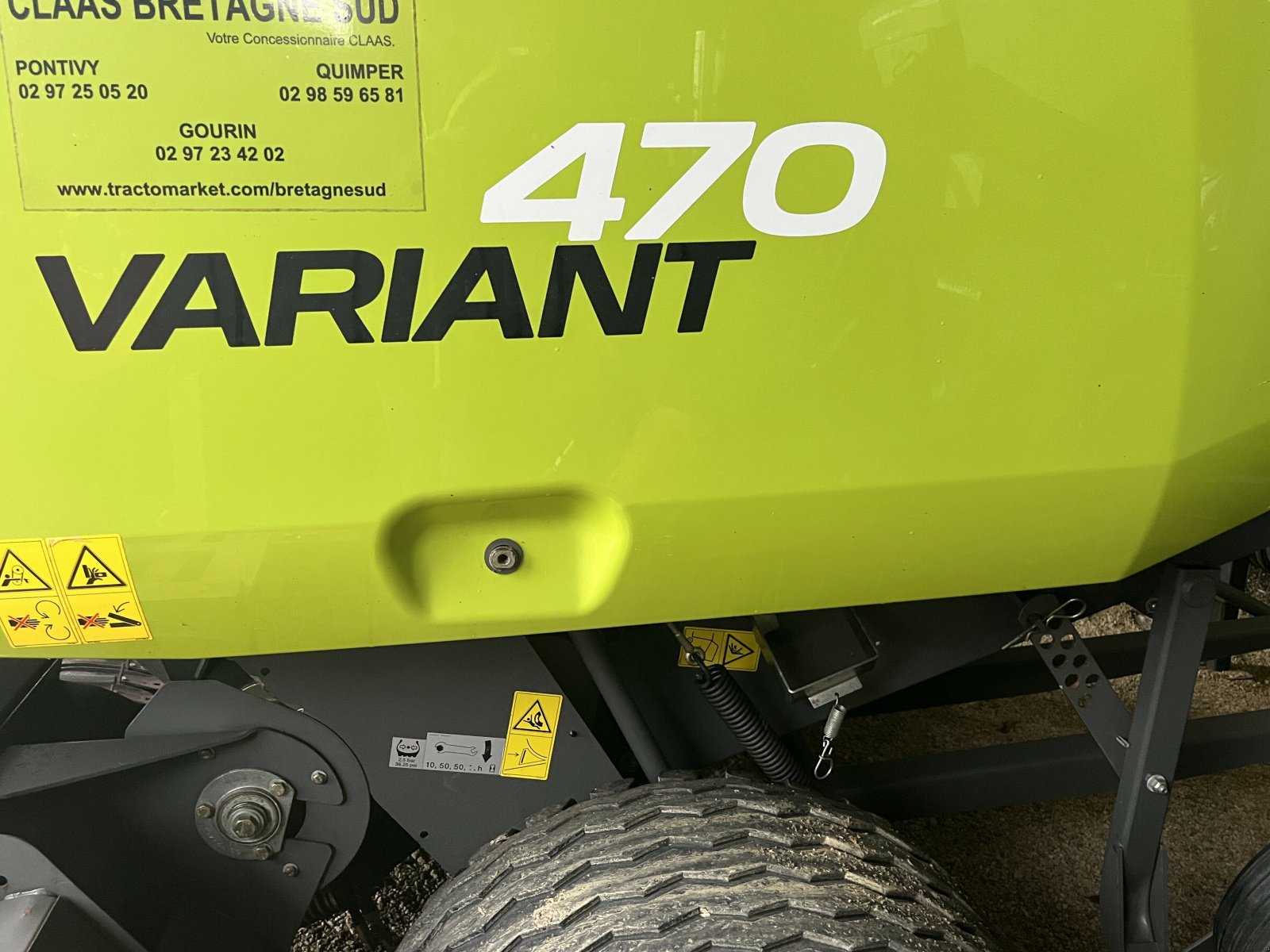 Großpackenpresse Türe ait CLAAS VARIANT 470 RF, Gebrauchtmaschine içinde PONTIVY (resim 7)