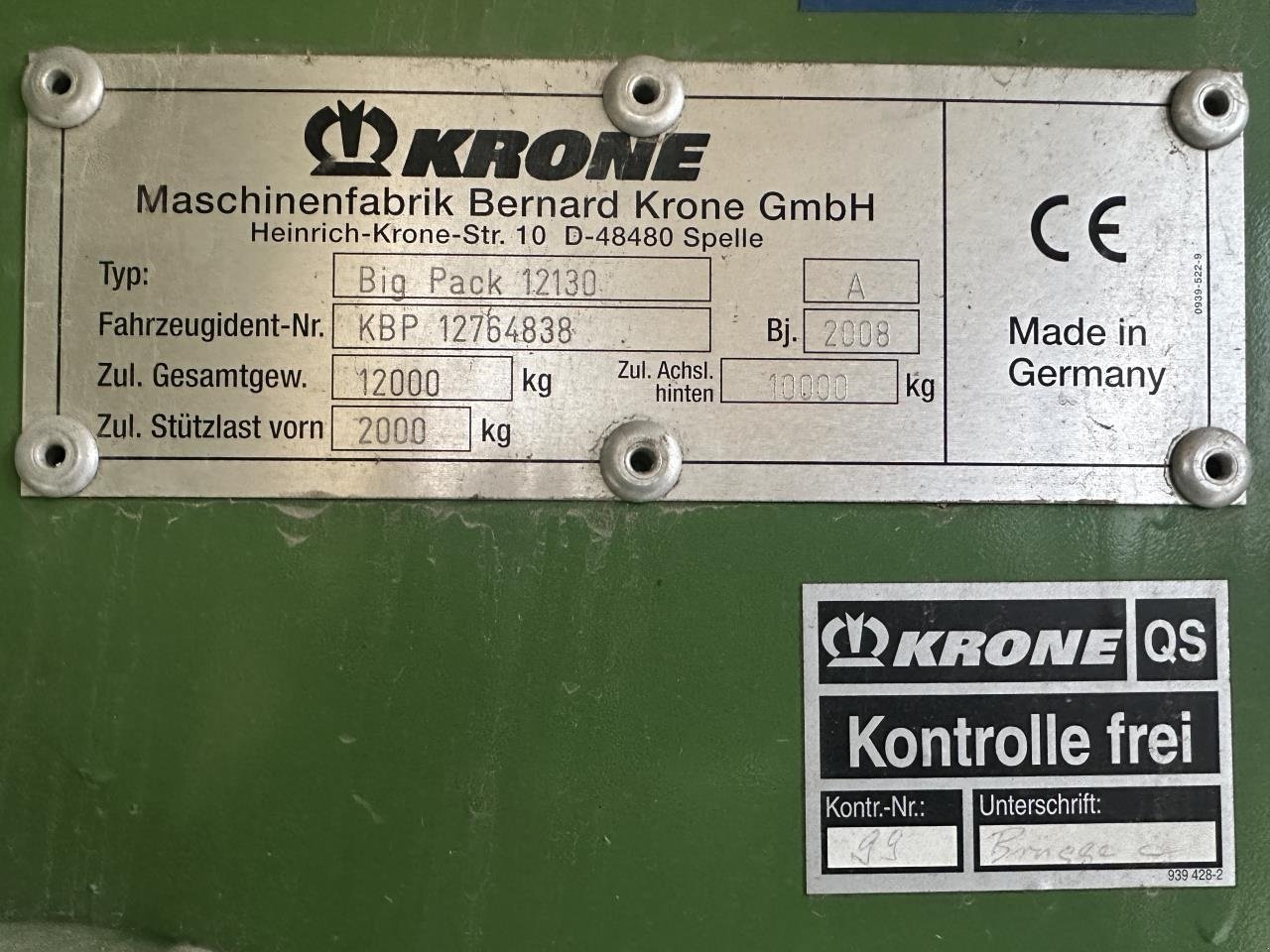 Großpackenpresse a típus Krone BIG PACK 12130, Gebrauchtmaschine ekkor: Skjern (Kép 11)