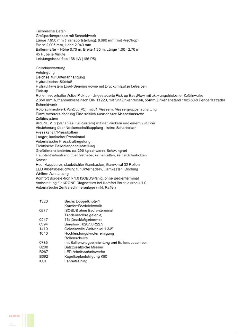 Großpackenpresse of the type Krone BIG Pack 1270 VC, Gebrauchtmaschine in Bordesholm (Picture 3)