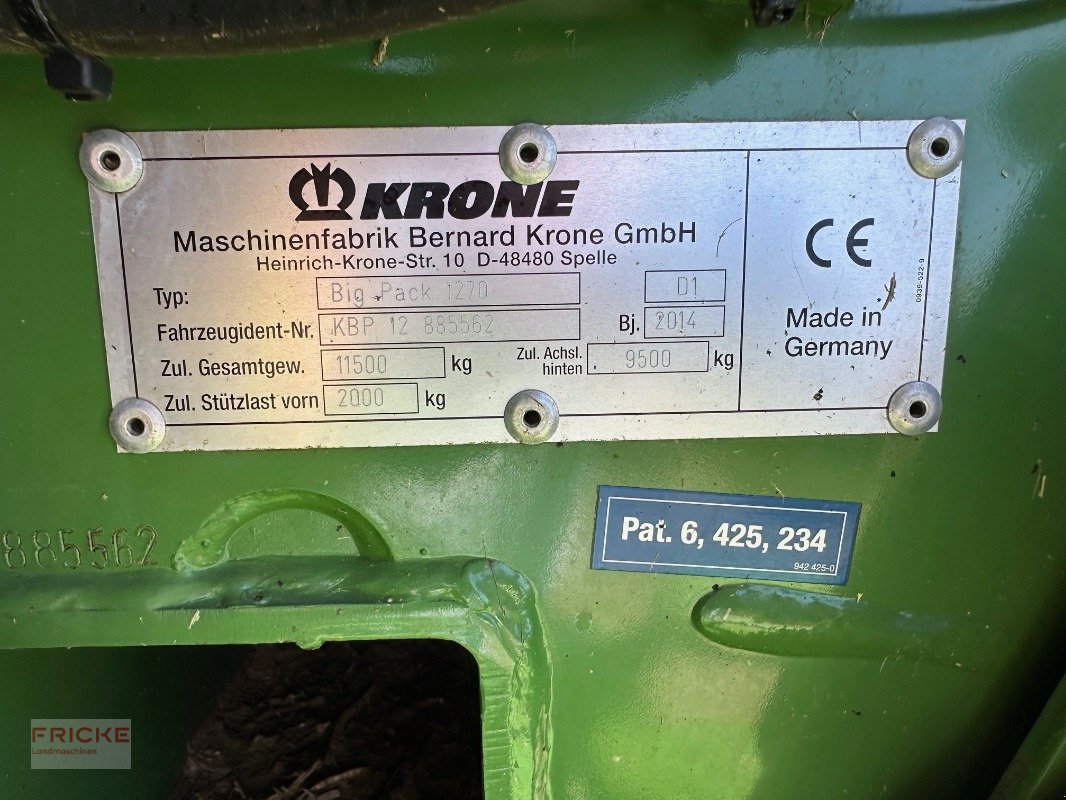Großpackenpresse del tipo Krone Big Pack 1270 XC High Speed, Gebrauchtmaschine en Bockel - Gyhum (Imagen 7)