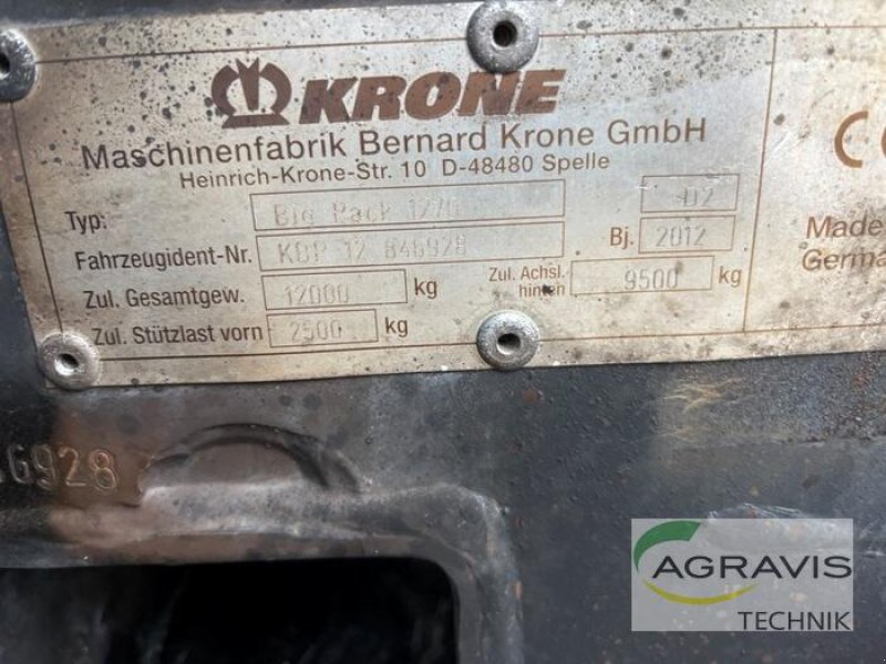Großpackenpresse typu Krone BIG PACK 1270 XC, Gebrauchtmaschine v Salzkotten (Obrázek 24)