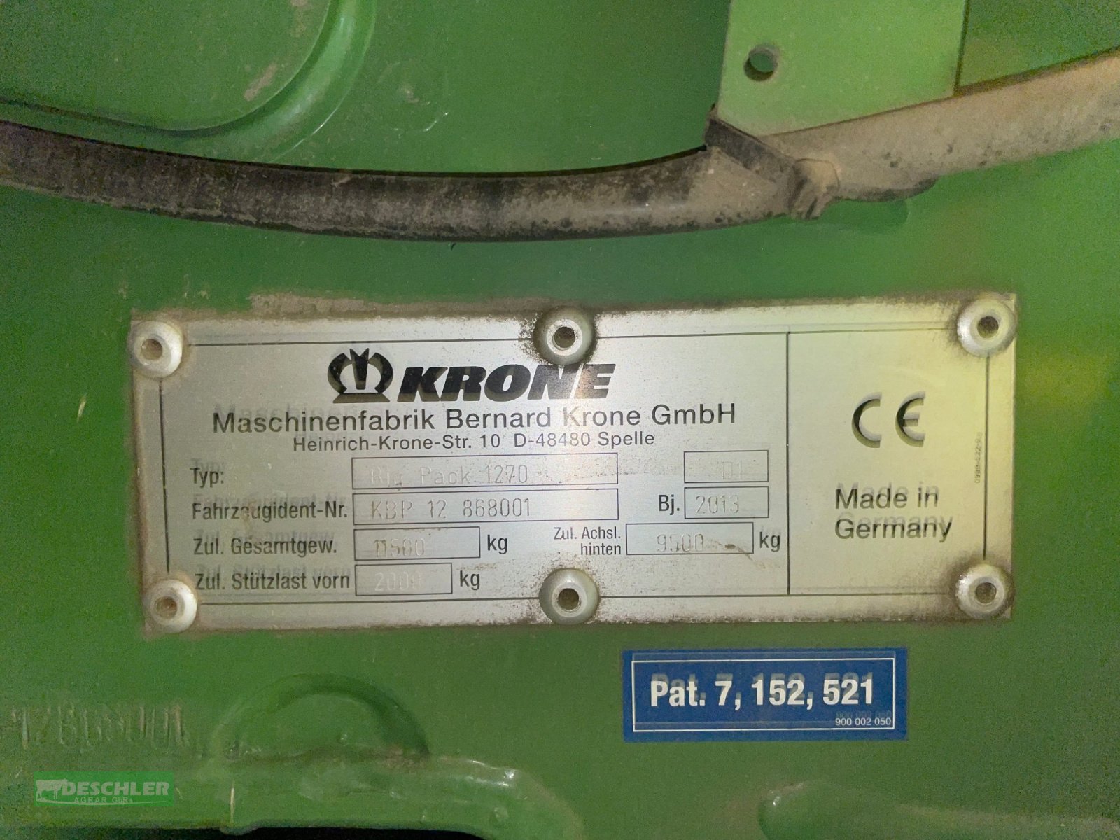 Großpackenpresse του τύπου Krone Big Pack 1270 XC, Gebrauchtmaschine σε Deutenhausen (Φωτογραφία 14)