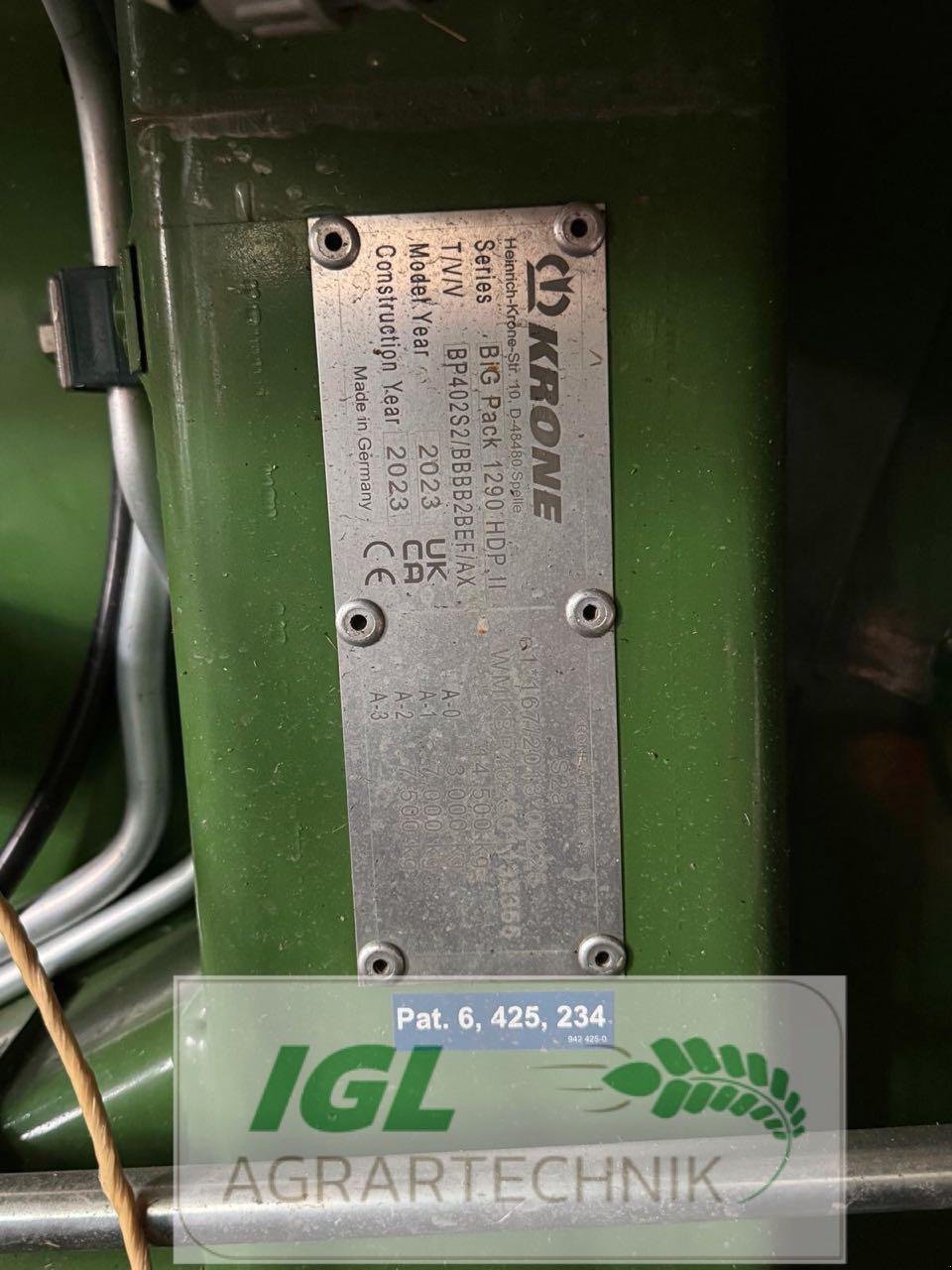 Großpackenpresse typu Krone Big Pack 1290 HDP II XC, Gebrauchtmaschine v Nabburg (Obrázok 8)