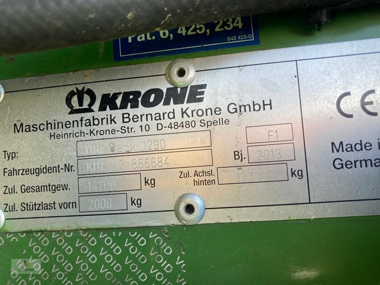 Großpackenpresse типа Krone Big Pack 1290 HDP XC, Gebrauchtmaschine в Neuhof - Dorfborn (Фотография 10)