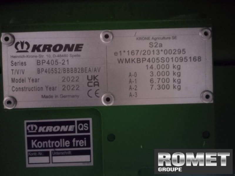 Großpackenpresse типа Krone BIGPACK1290HDPVC, Gebrauchtmaschine в Gennes sur glaize (Фотография 4)