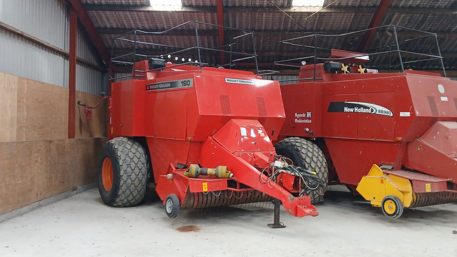 Großpackenpresse typu Massey Ferguson 190 M. Spragelse ballevogn, Gebrauchtmaschine v Horsens (Obrázek 1)