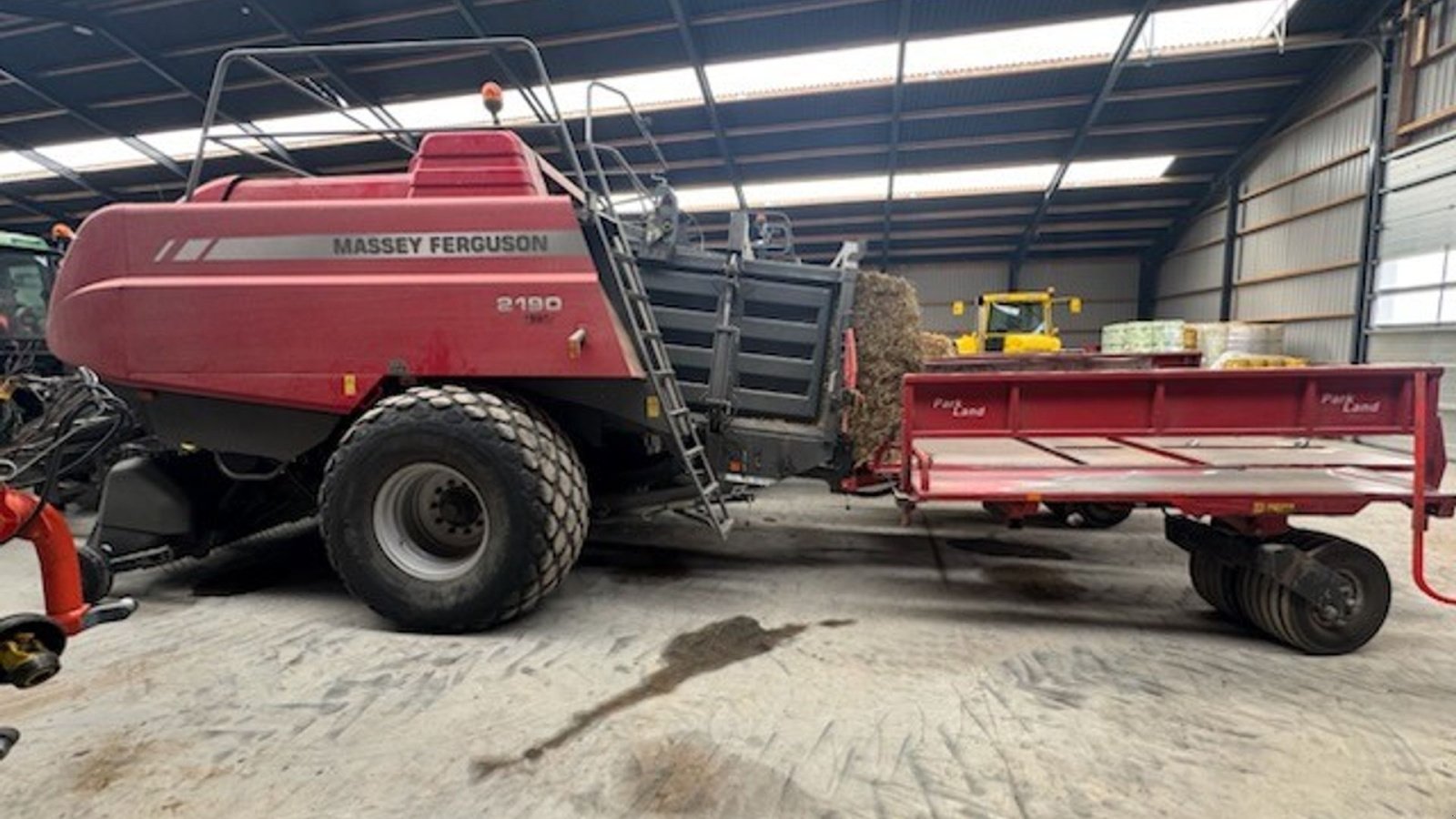 Großpackenpresse des Typs Massey Ferguson 2190 m/parkland vogn 2190, Gebrauchtmaschine in Sakskøbing (Bild 4)