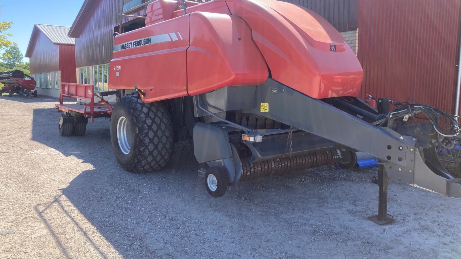 Großpackenpresse typu Massey Ferguson 2190 m/parkland vogn, Gebrauchtmaschine v Store Heddinge (Obrázek 1)