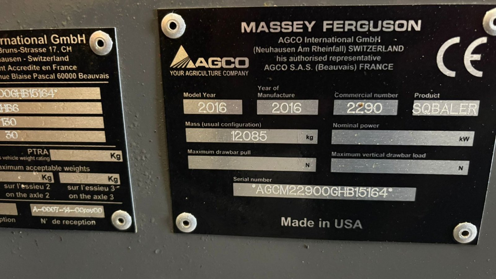 Großpackenpresse des Typs Massey Ferguson 2290 2290, Gebrauchtmaschine in Ribe (Bild 2)