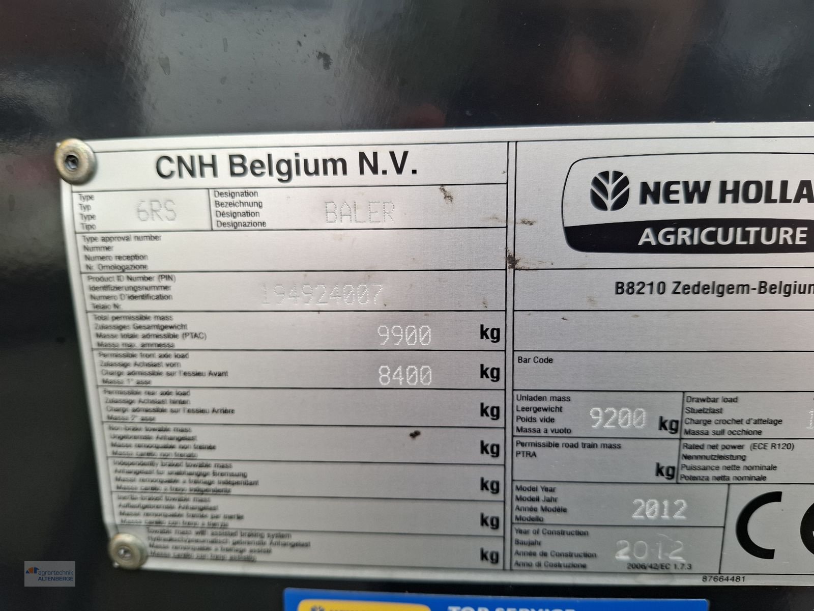 Großpackenpresse des Typs New Holland BB 9070, Gebrauchtmaschine in Altenberge (Bild 4)