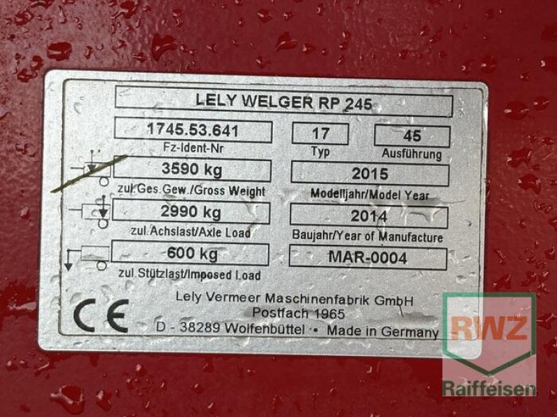 Großpackenpresse des Typs Welger RP 245, Gebrauchtmaschine in Kruft (Bild 10)