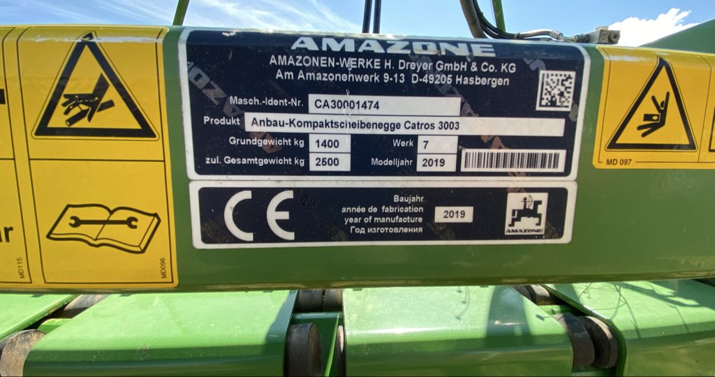 Grubber tipa Amazone Catros + 3003 spécial, Gebrauchtmaschine u Calmont (Slika 11)