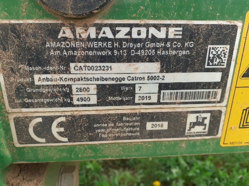 Grubber типа Amazone CATROS 5002 TS, Gebrauchtmaschine в Langres (Фотография 7)