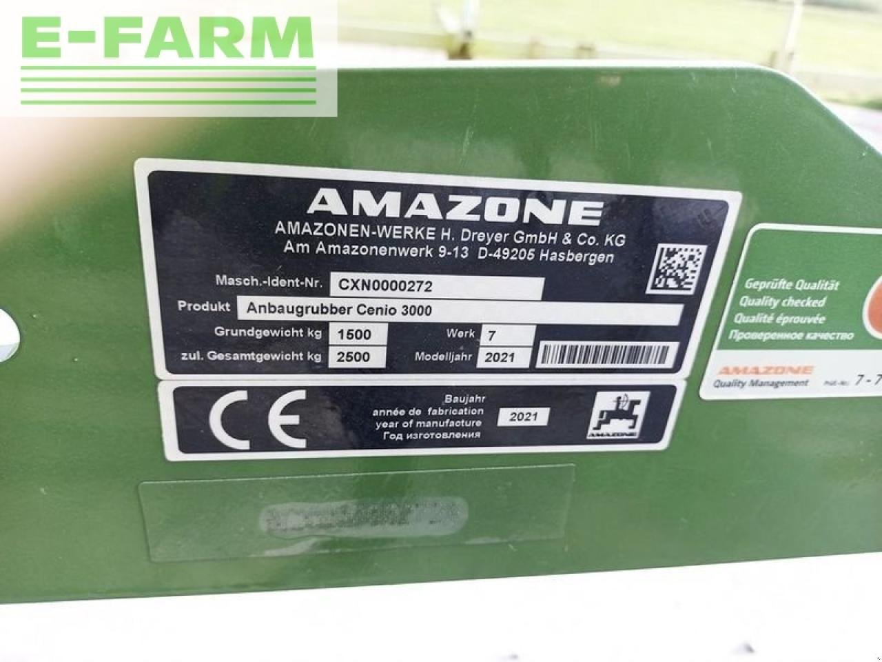 Grubber des Typs Amazone cenio 3000 special vorführgrubber, Gebrauchtmaschine in SANKT MARIENKIRCHEN BEI SCHÄRDING (Bild 12)