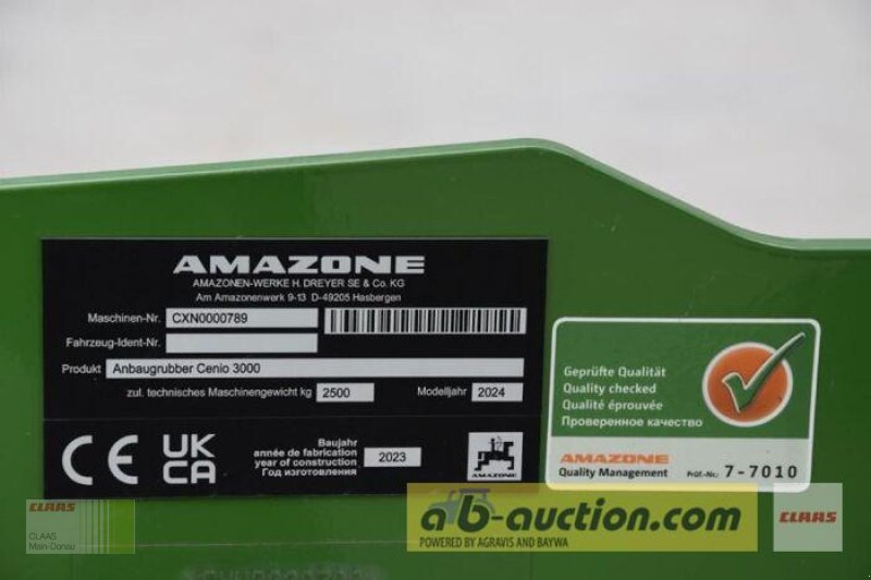 Grubber of the type Amazone CENIO 3000 SPEZIAL, Gebrauchtmaschine in Wassertrüdingen (Picture 3)
