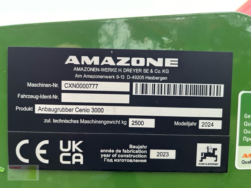 Grubber tip Amazone Cenio 3000 Spezial, Neumaschine in Risum-Lindholm (Poză 5)