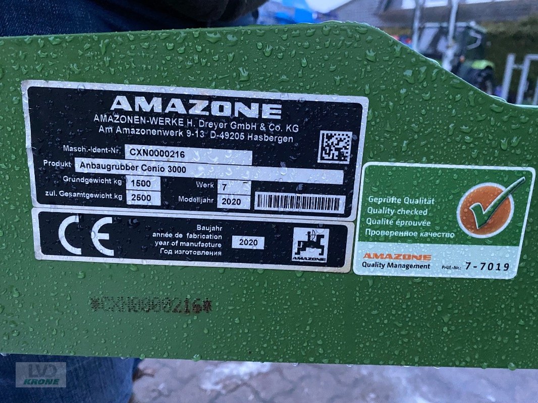 Grubber du type Amazone Cenio 3000, Gebrauchtmaschine en Barsinghausen OT Groß Munzel (Photo 6)