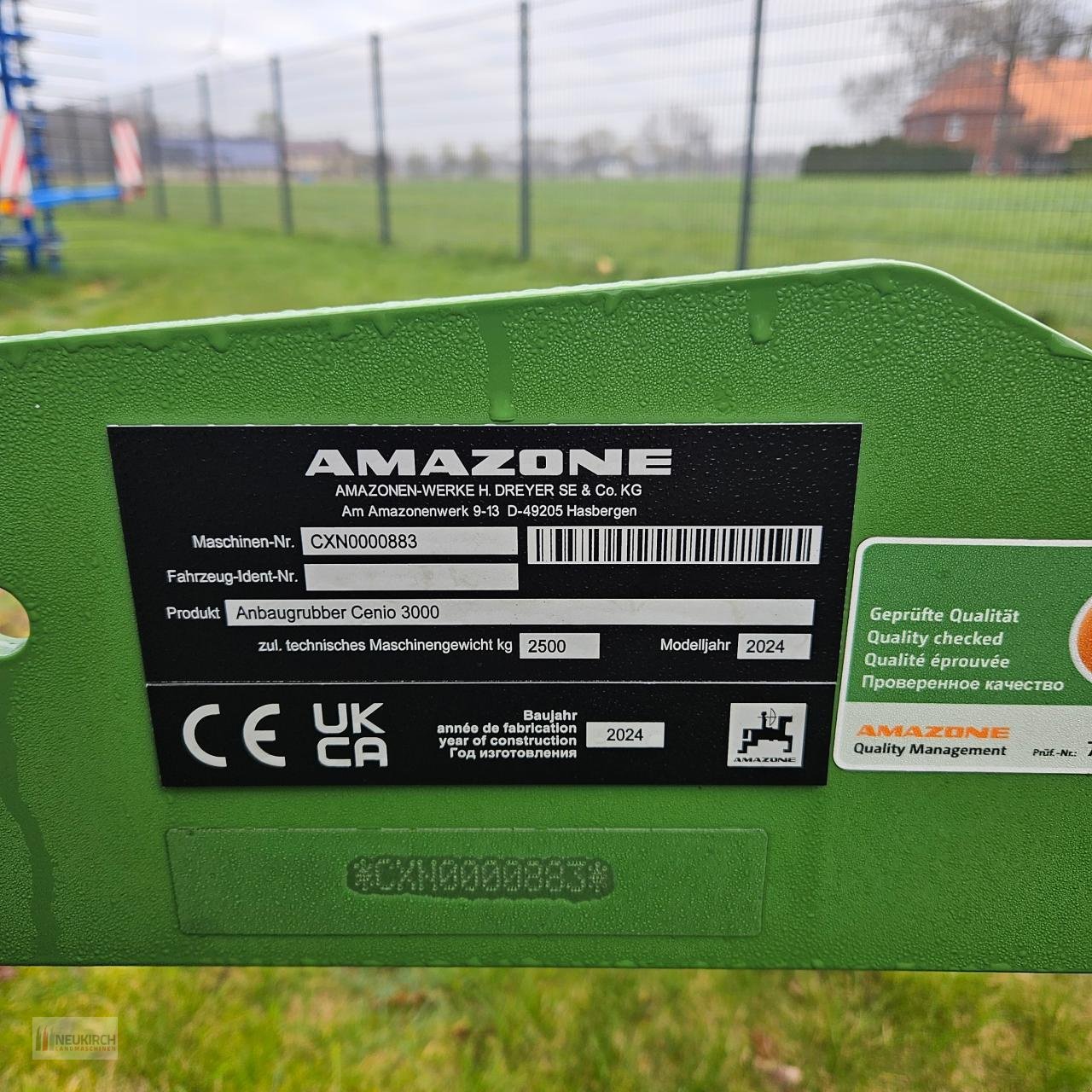 Grubber typu Amazone Cenio 3000, Vorführmaschine w Delbrück-Westenholz (Zdjęcie 8)