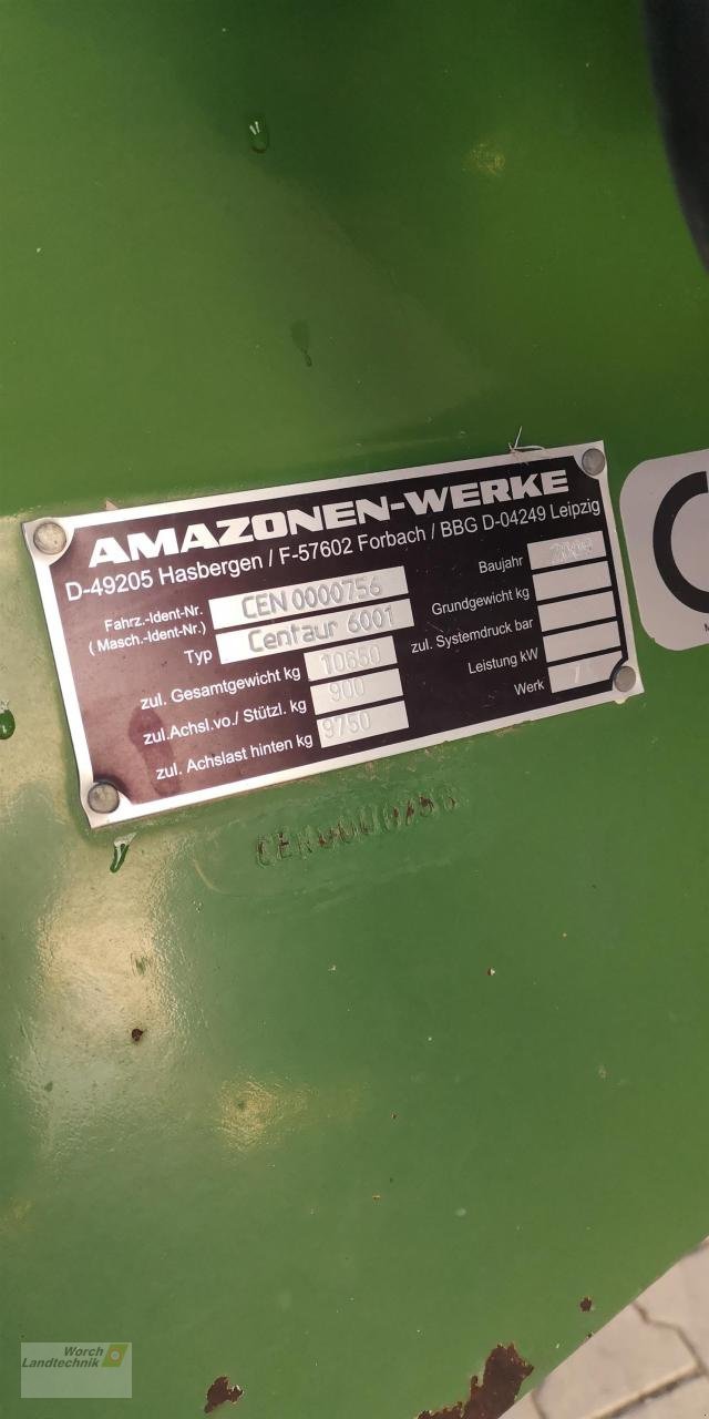 Grubber του τύπου Amazone Centaur 6001, Gebrauchtmaschine σε Schora (Φωτογραφία 6)