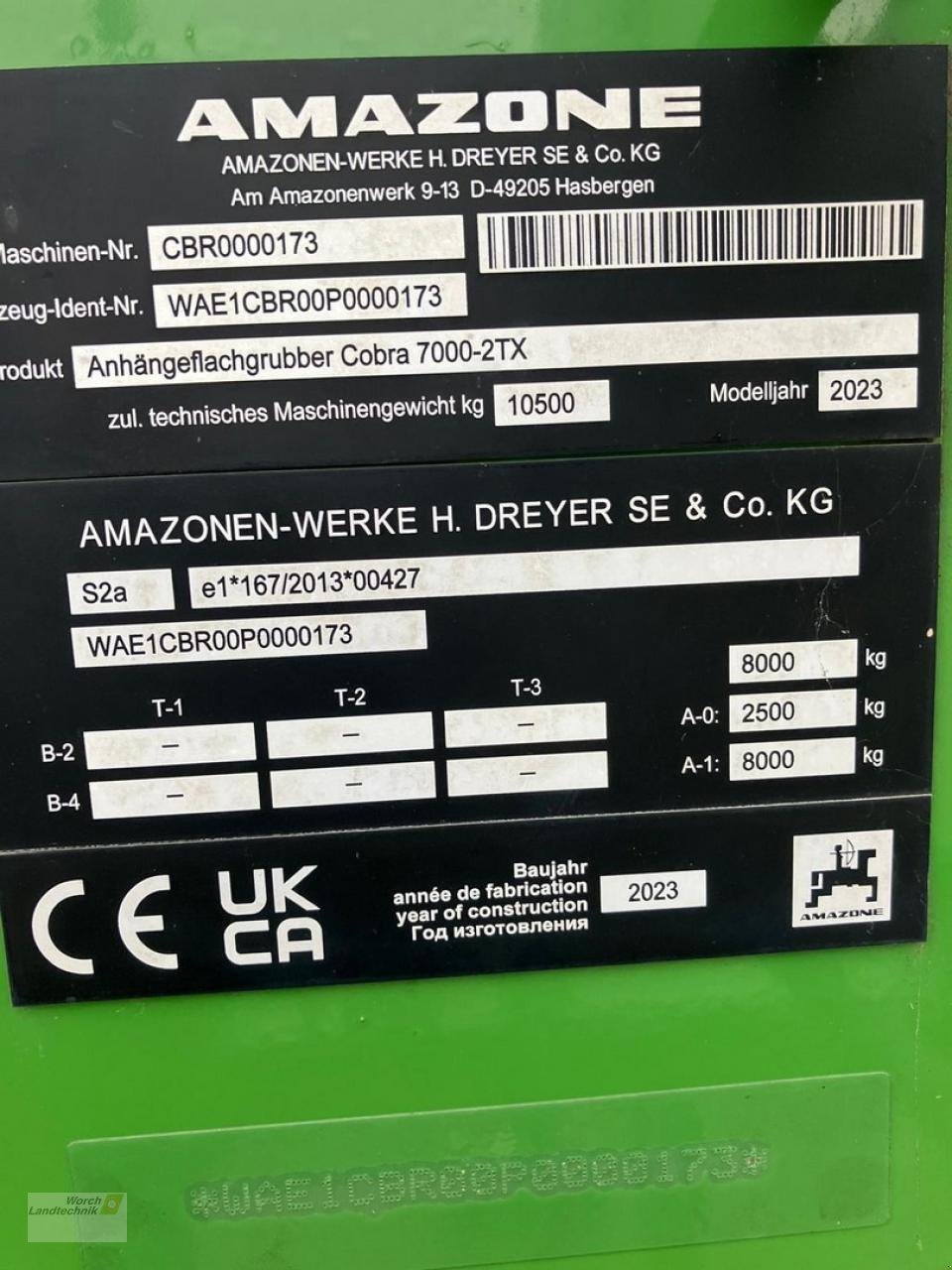 Grubber des Typs Amazone Cobra 7000-2TX, Neumaschine in Schora (Bild 7)