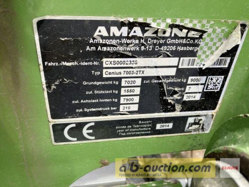Grubber of the type Amazone GEBR. GRUBBER CENIUS 7003-2TX, Gebrauchtmaschine in Grimma (Picture 10)