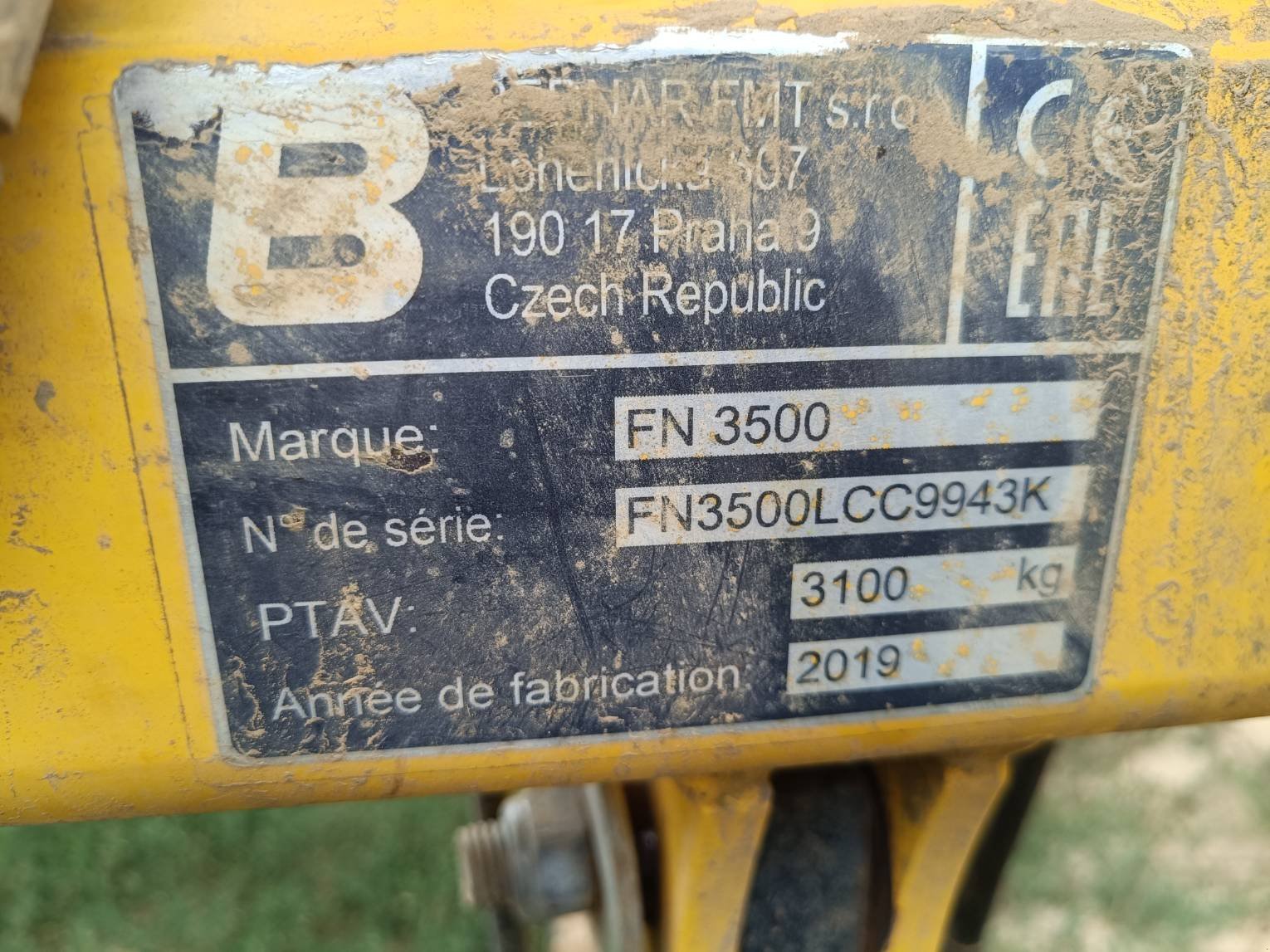 Grubber del tipo Bednar Fn3500, Gebrauchtmaschine en Le Horps (Imagen 2)