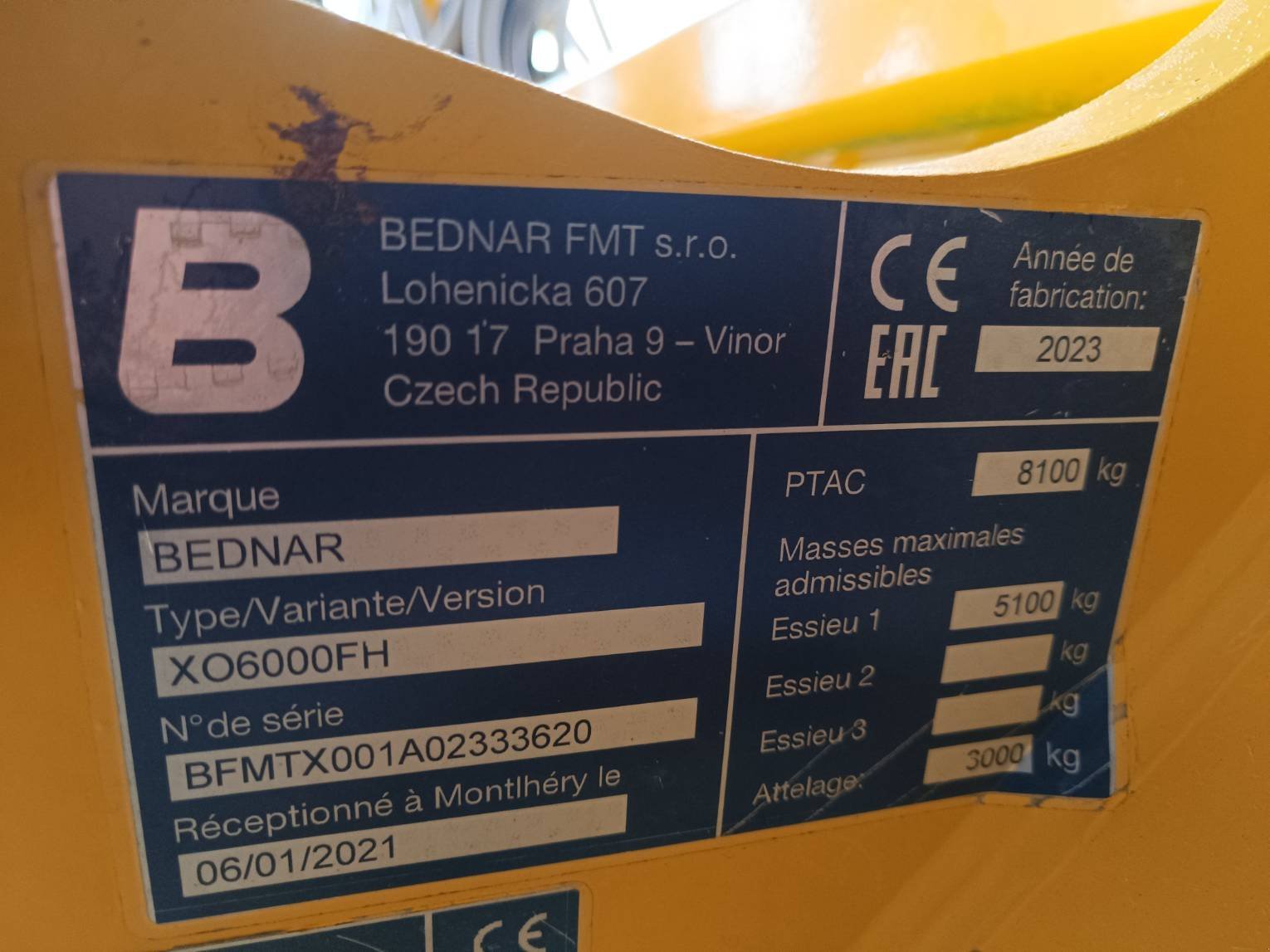 Grubber van het type Bednar XO6000F, Gebrauchtmaschine in Le Horps (Foto 10)