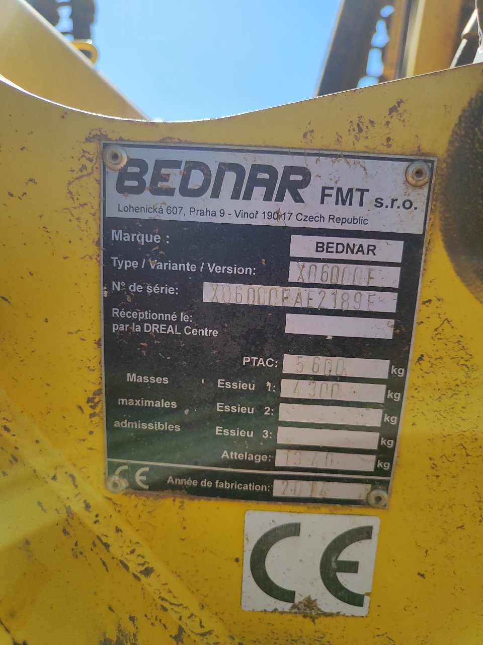Grubber типа Bednar XO600f, Gebrauchtmaschine в Eton (Фотография 8)