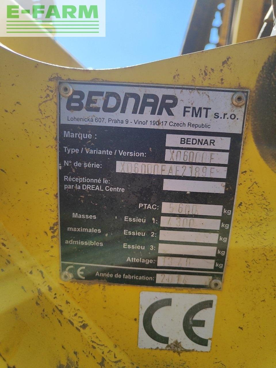 Grubber типа Bednar xo600f, Gebrauchtmaschine в CHAUVONCOURT (Фотография 8)
