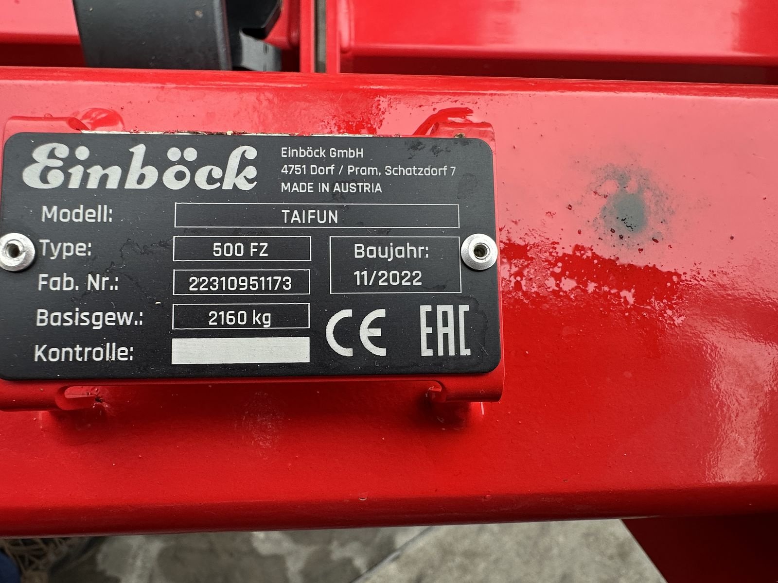 Grubber tipa Einböck Taifun 500 FZ mit P-BOX-STI, Gebrauchtmaschine u Hürm (Slika 14)