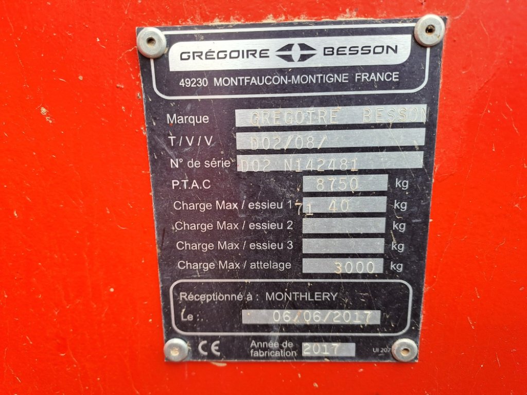 Grubber типа Gregoire Normandie, Gebrauchtmaschine в VERT TOULON (Фотография 10)