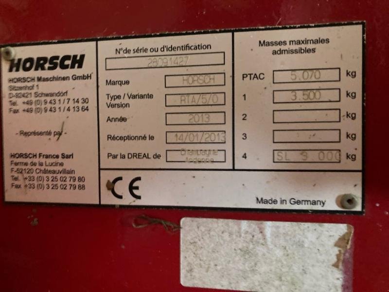 Grubber typu Horsch JOKER/5RT, Gebrauchtmaschine v BRAY en Val (Obrázek 5)
