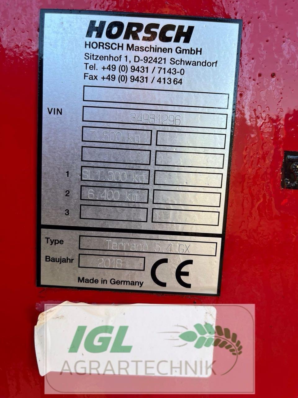 Grubber typu Horsch Terrano 5,4 GX, Gebrauchtmaschine w Nabburg (Zdjęcie 5)