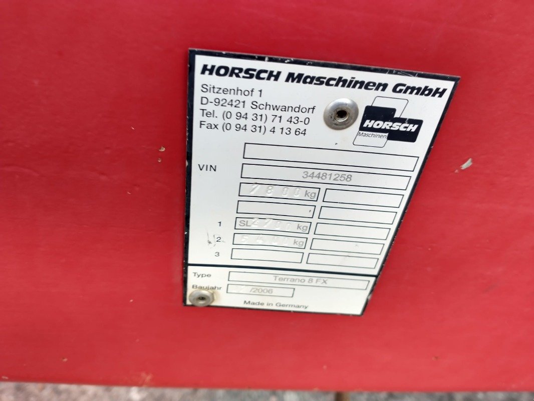 Grubber typu Horsch Terrano 8 FX, Gebrauchtmaschine v Plau am See / OT Klebe (Obrázek 6)