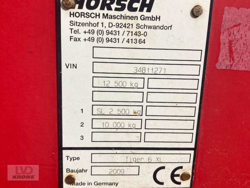 Grubber of the type Horsch Tiger 6 XL, Gebrauchtmaschine in Spelle (Picture 12)