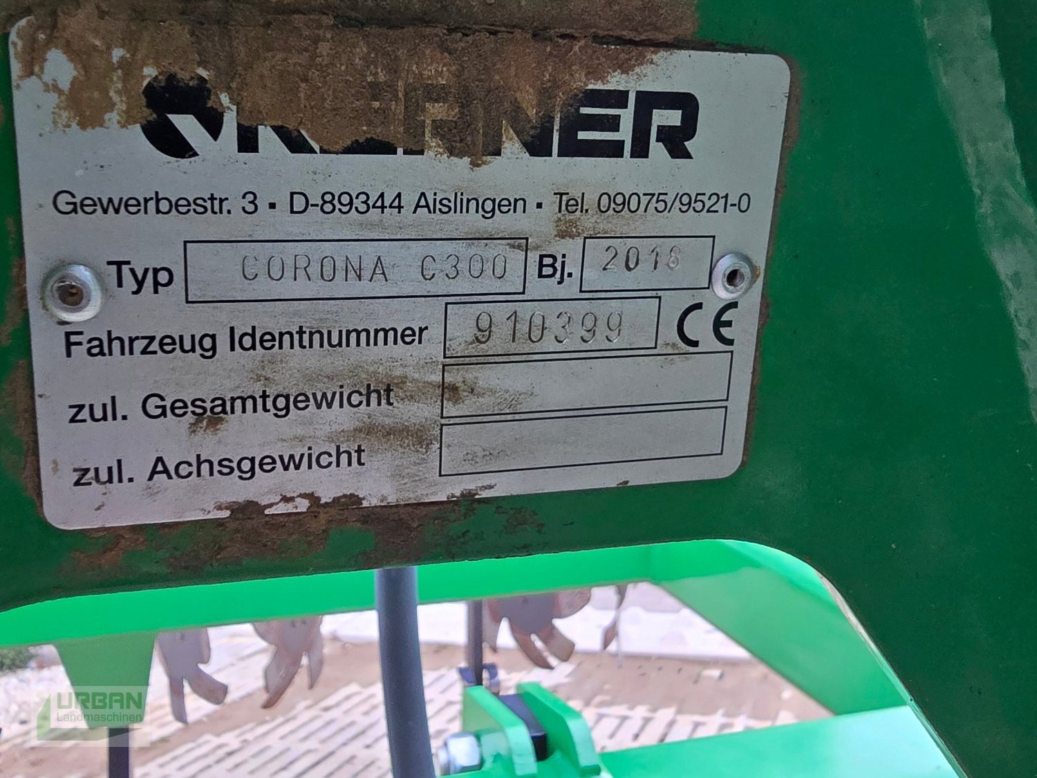 Grubber del tipo Kerner Corona C 300, Gebrauchtmaschine In Rimbach (Immagine 7)