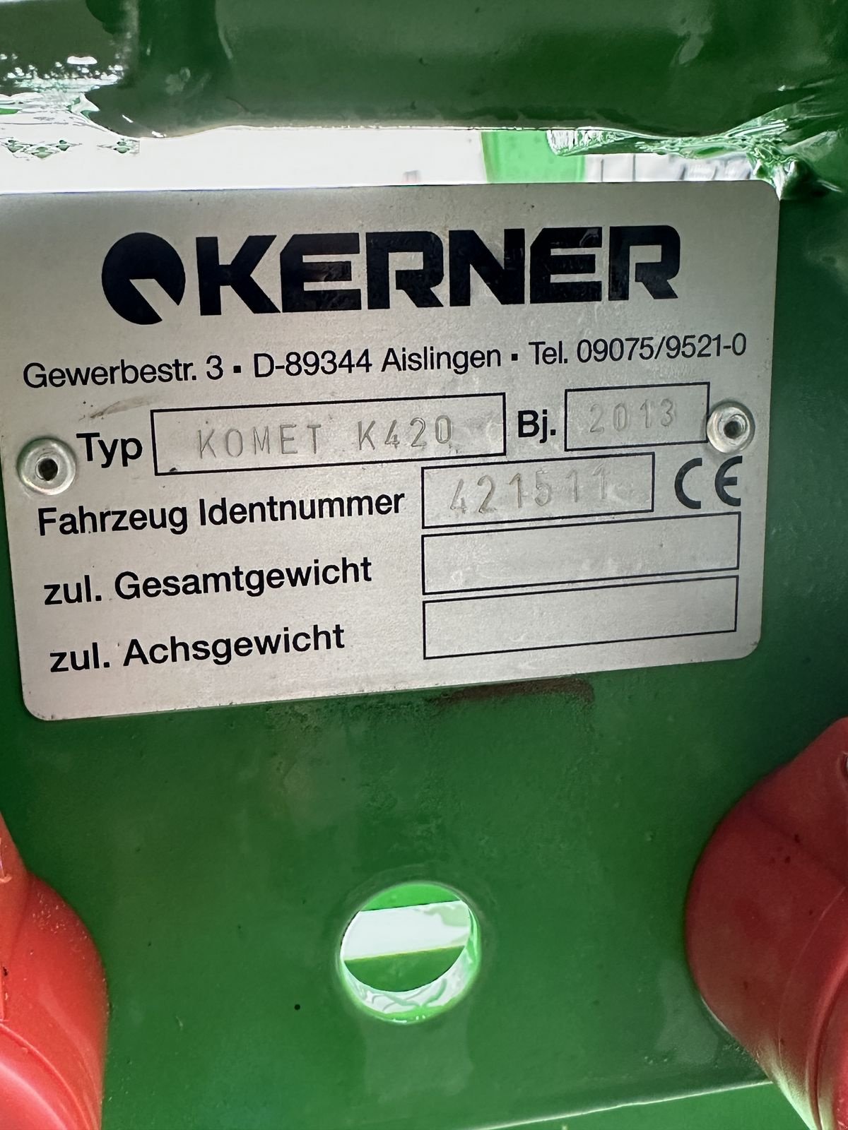 Grubber del tipo Kerner Komet K420, Gebrauchtmaschine en Hürm (Imagen 9)