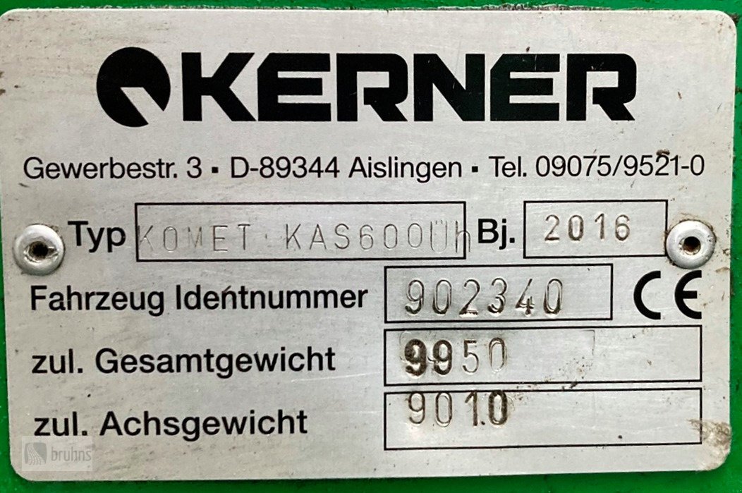 Grubber des Typs Kerner KOMET KAS 600 Üh, Gebrauchtmaschine in Karstädt (Bild 16)