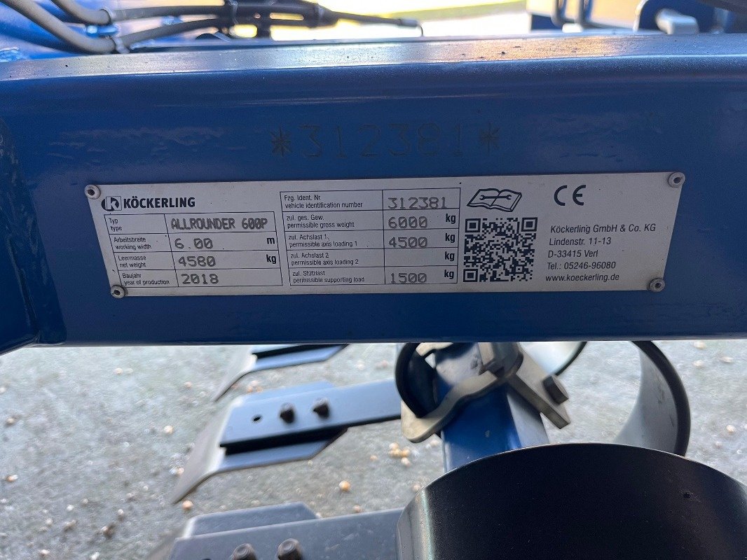 Grubber des Typs Köckerling Allrounder 600 Profi, Gebrauchtmaschine in Ebeleben (Bild 8)