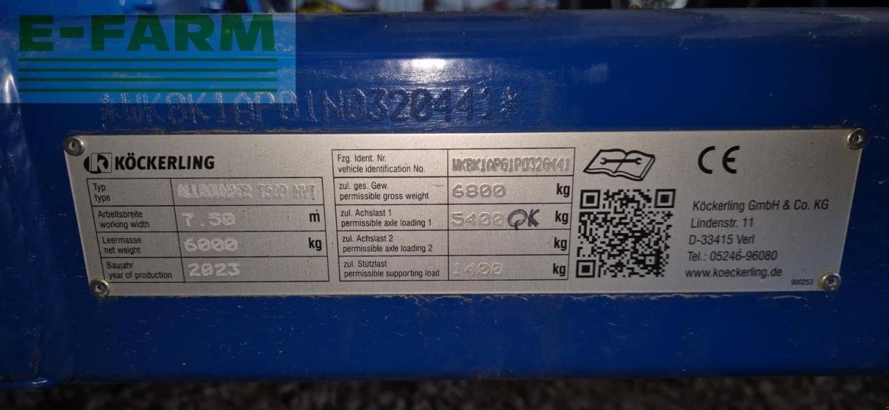 Grubber typu Köckerling ALLROUNDER 750P PROFILINE, Gebrauchtmaschine v Hamburg (Obrázek 3)