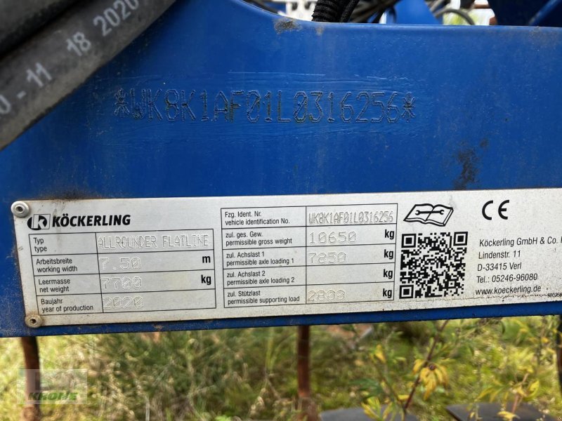 Grubber του τύπου Köckerling Allrounder Flatline 7.50, Gebrauchtmaschine σε Spelle (Φωτογραφία 11)
