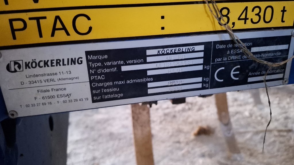 Grubber Türe ait Köckerling VECTOR 570, Gebrauchtmaschine içinde BRAS SUR MEUSE (resim 4)