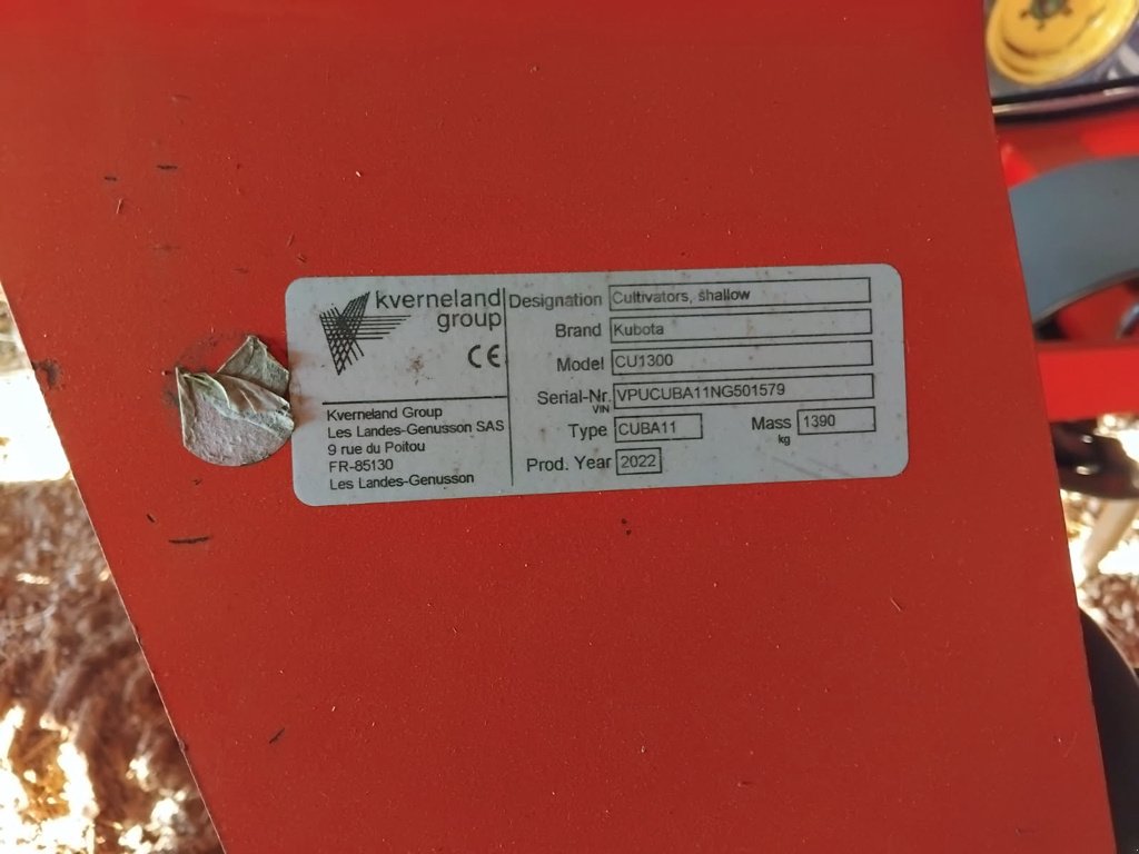 Grubber typu Kubota CU 1300, Gebrauchtmaschine v Calmont (Obrázek 5)