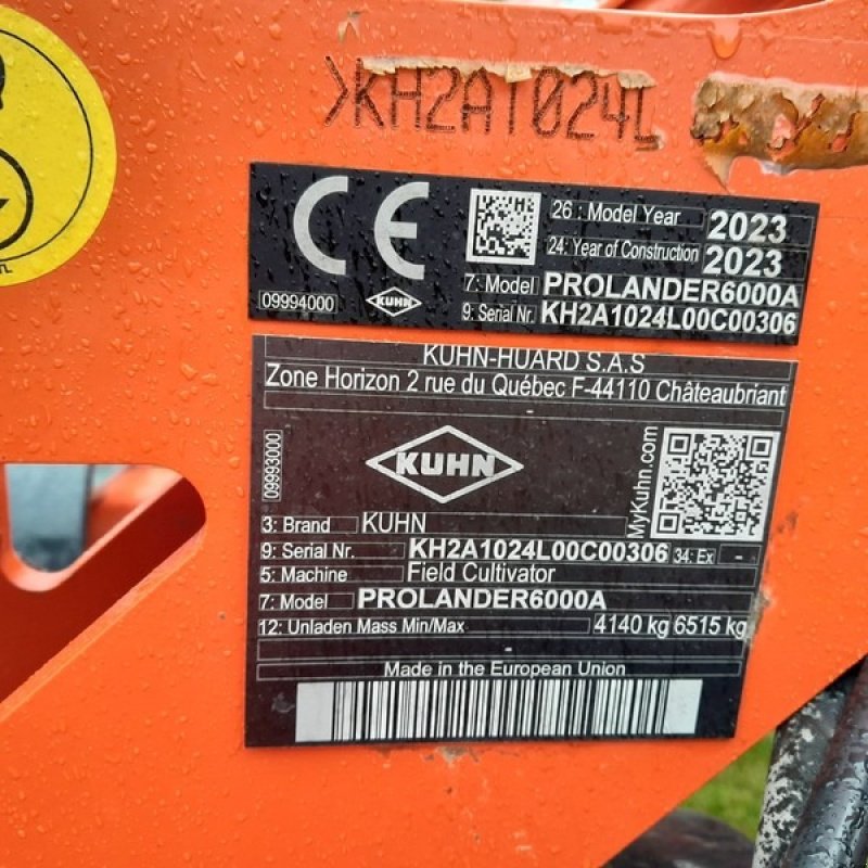 Grubber des Typs Kuhn Prolander 6000, Neumaschine in Gingst / Rügen (Bild 5)