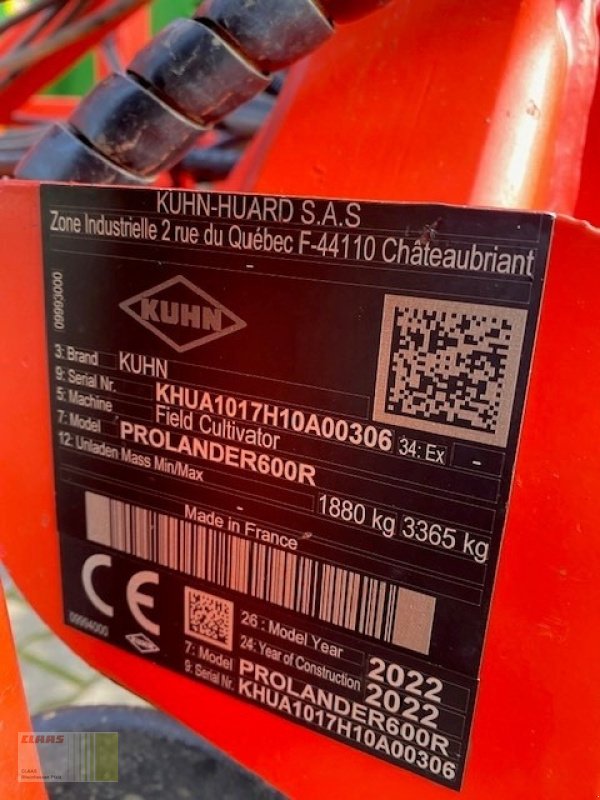 Grubber des Typs Kuhn Prolander 600R, Gebrauchtmaschine in Reinheim (Bild 10)