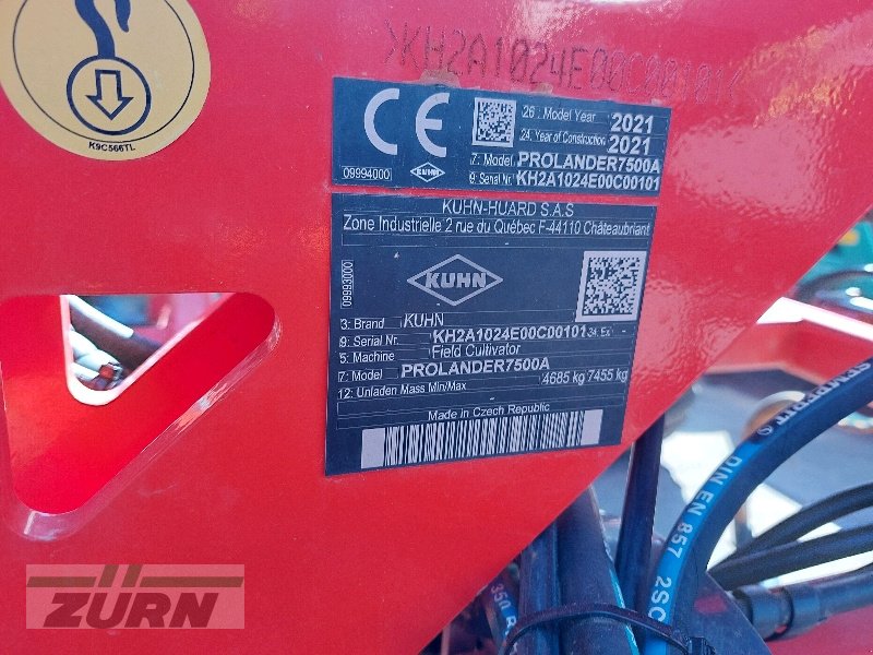 Grubber типа Kuhn Prolander 7500 – TOP Zustand– inkl. Zusatz-Stützrad IM KUNDENAUFTRAG, Gebrauchtmaschine в Neubrunn (Фотография 12)