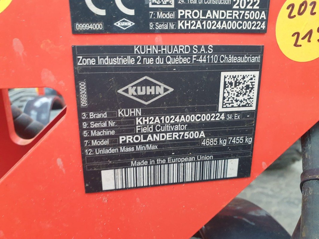 Grubber des Typs Kuhn PROLANDER 7500, Gebrauchtmaschine in Sittensen (Bild 13)